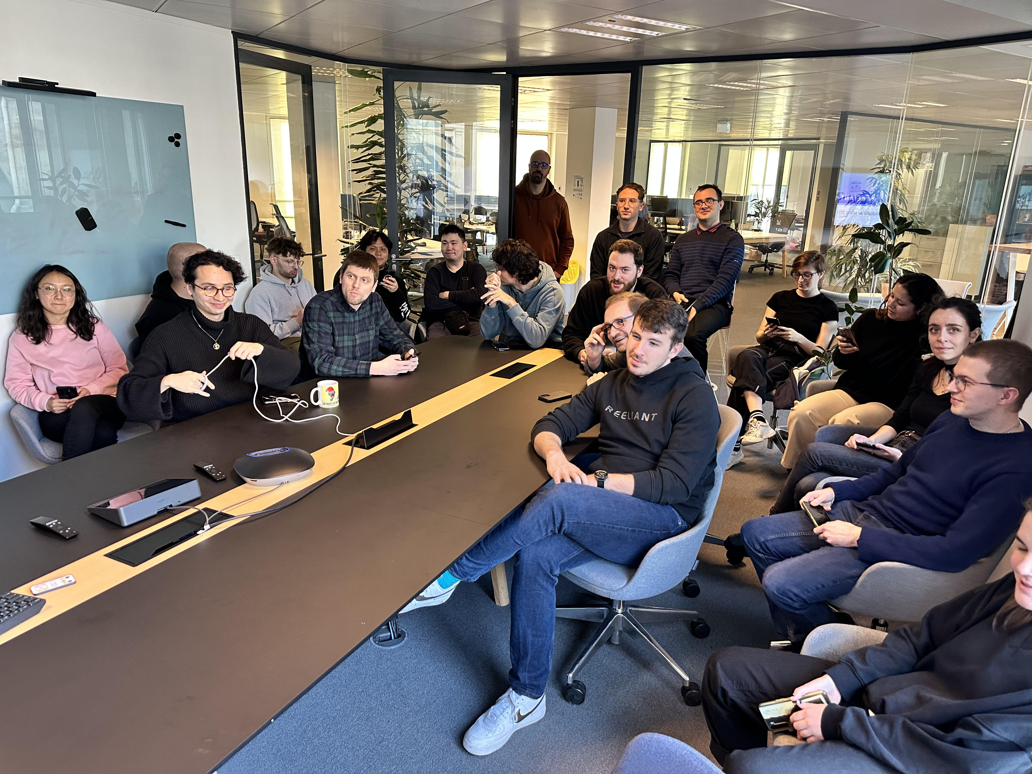 L'équipe Reeliant lors de la réunion mensuelle